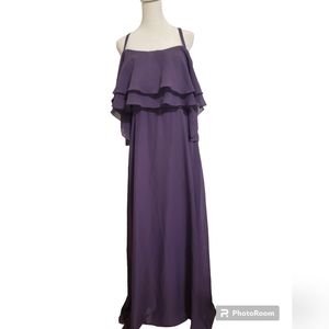 JB Jasmines size 14 dark purple bridesmaid dress